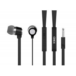 Fashion Stereo Earphone Headset with Mic and Volume Controller K-Z205 (Black - Silver)